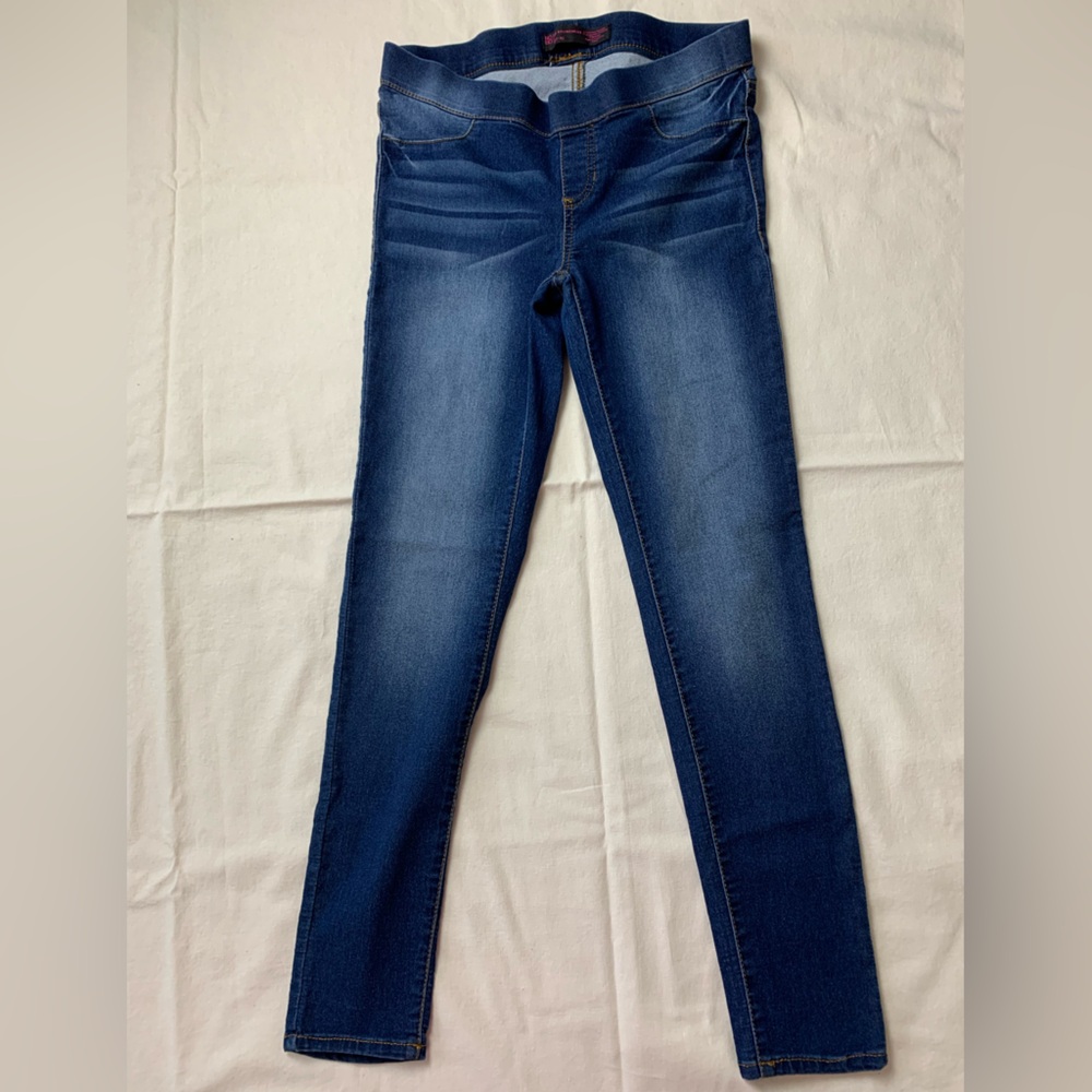 No Boundaries Juniors Skinny Jeans Jegging Dark Blue Wash 2 Back Pockets M 7/9🌺
